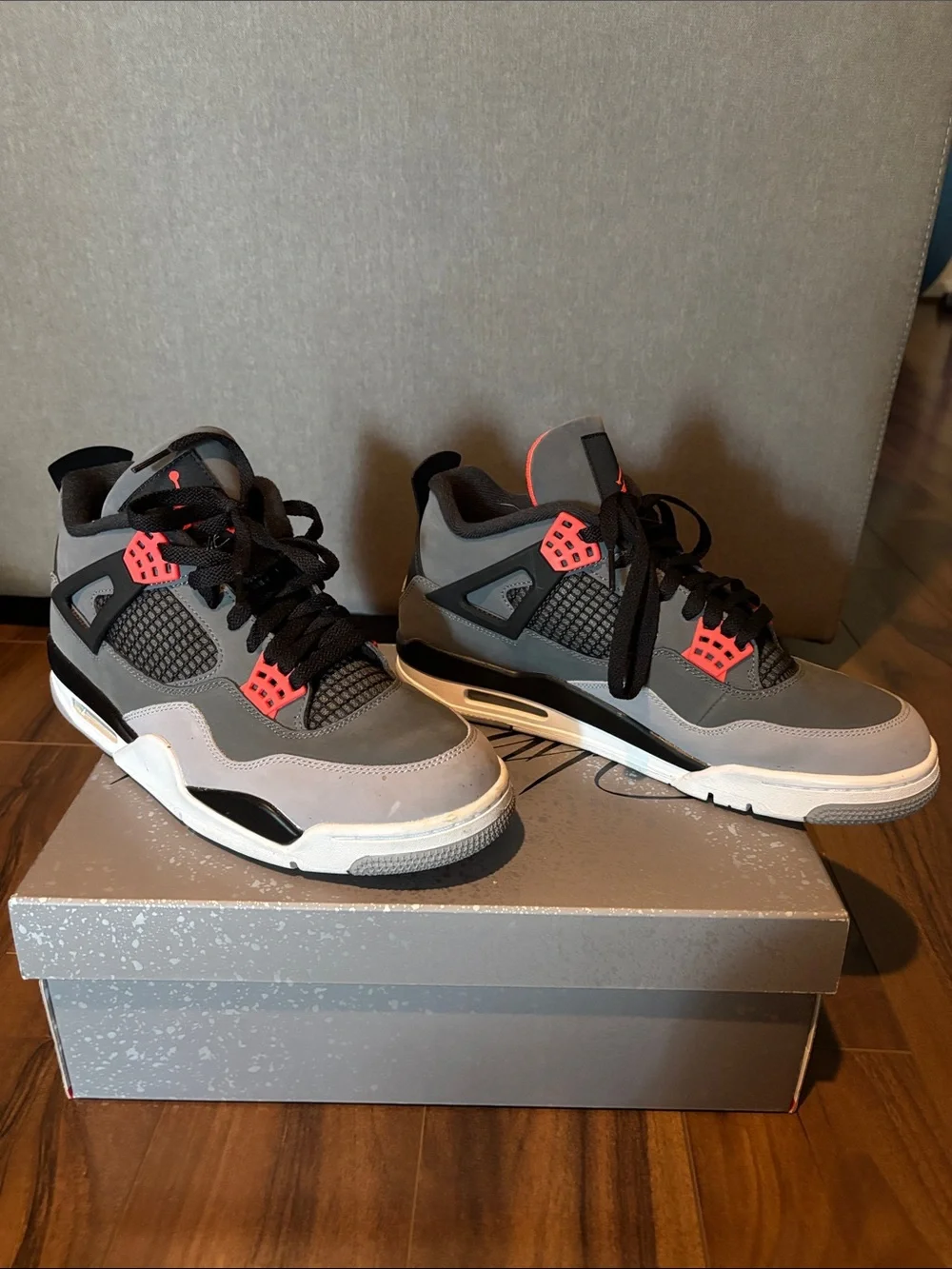 Jordan Men’s Sneakers in Grey, Black and Red